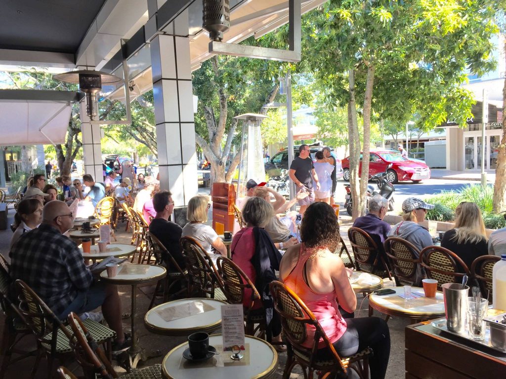 The things you see on Hastings Street Aromas Noosa